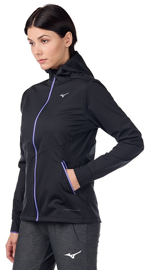 Куртка женская Mizuno Heat Charge BT Чер - Фото 3 большая