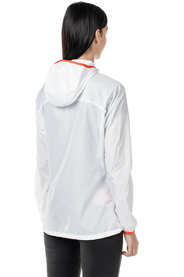 Куртка женская Mizuno Printed Hoody Бел - Фото 4 большая