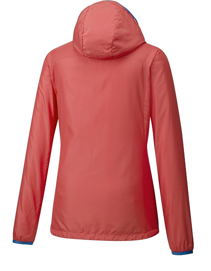 Куртка женская Mizuno Printed Hoody Корал - Фото 2 большая
