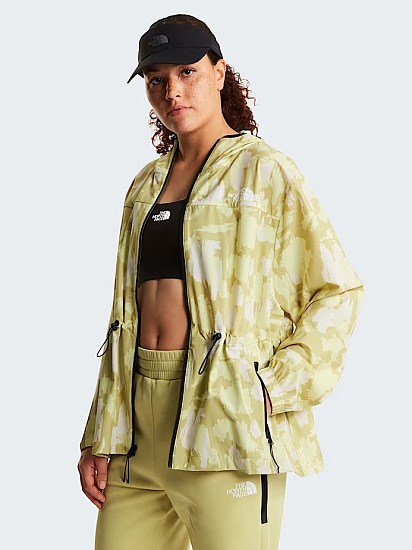 Куртка женская The North Face Mountain Athletics Hooded Wind Print Lemon Mist Painted Mountains Prin - Фото 6 большая