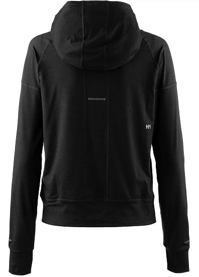 Куртка женская ASICS Thermopolis 1/2 Zip Ls Hoodie Performance Black - Фото 2 большая