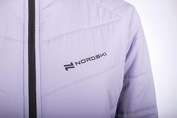 Куртка женская Nordski Hybrid Warm 3.0 Lavender/Black - Фото 3 большая