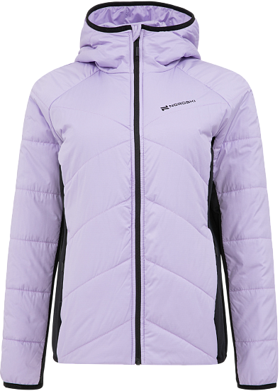 Куртка женская Nordski Hybrid Warm 3.0 Lavender/Black - Фото 1 большая