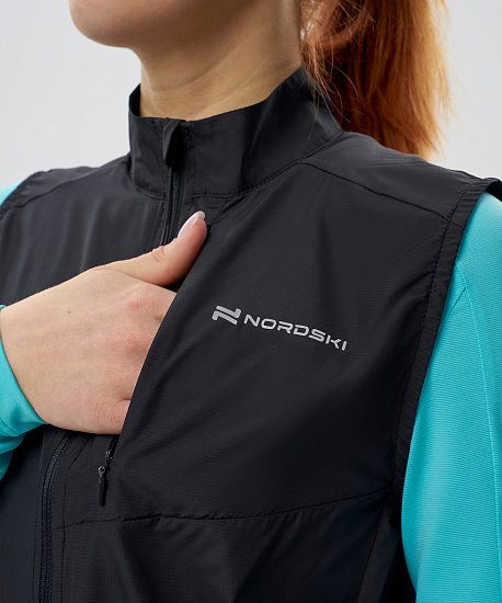 Жилет женский Nordski Upcast Black - Фото 4 большая