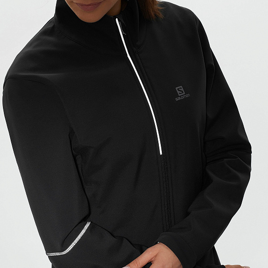 Куртка женская Salomon Agile Softshell Black - Фото 4 большая