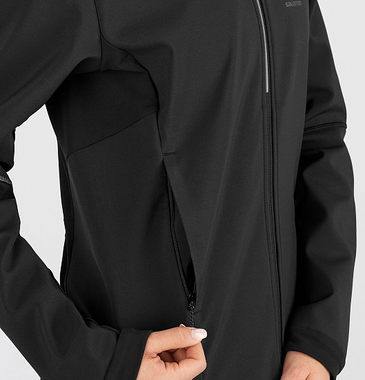 Куртка женская Salomon Agile Softshell Black - Фото 5 большая