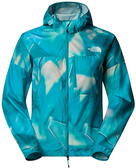 Куртка женская The North Face Higher Run Wind Galactic Blue Prisms Print - Фото 1 большая