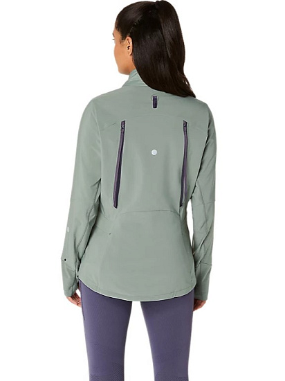 Куртка женская ASICS Road Winter Monument Blue/Indigo Fog - Фото 4 большая