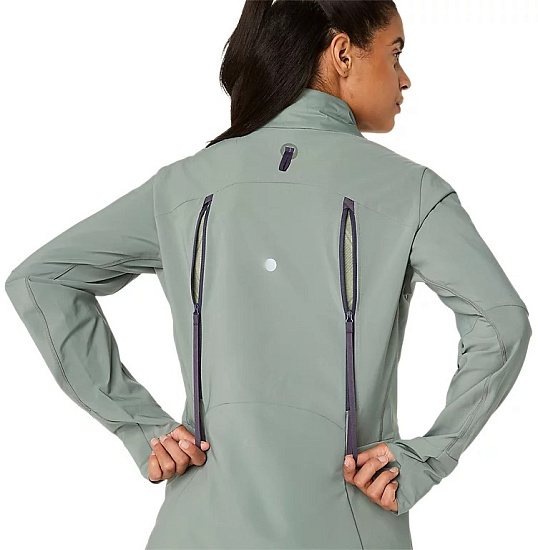 Куртка женская ASICS Road Winter Monument Blue/Indigo Fog - Фото 12 большая