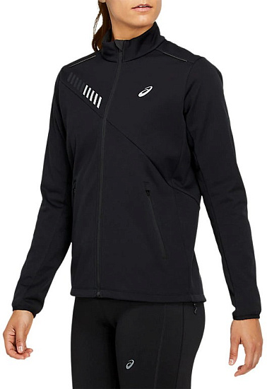 Куртка женская ASICS Lite-Show Winter Performance Black/Graphite Grey - Фото 3 большая