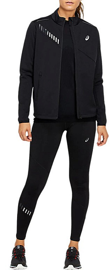 Куртка женская ASICS Lite-Show Winter Performance Black/Graphite Grey - Фото 4 большая