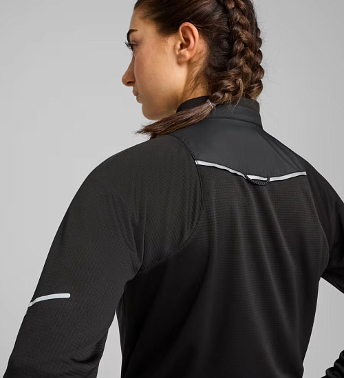 Куртка женская Puma Run Grid Black - Фото 3 большая