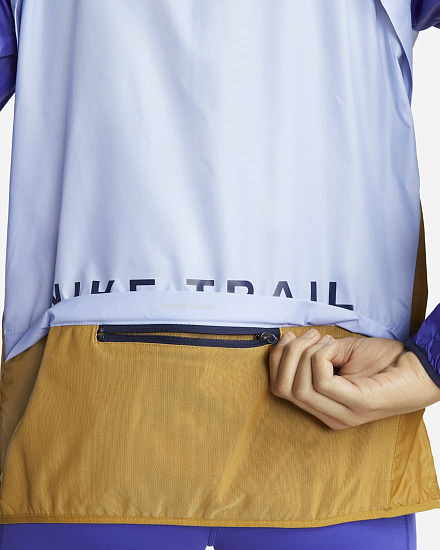 Куртка женская Nike Shield Trail Aluminium/Lapis/Midnight Navy/Black - Фото 8 большая