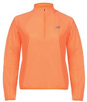 Куртка женская New Balance Ultra Light Half Zip Hot Mango