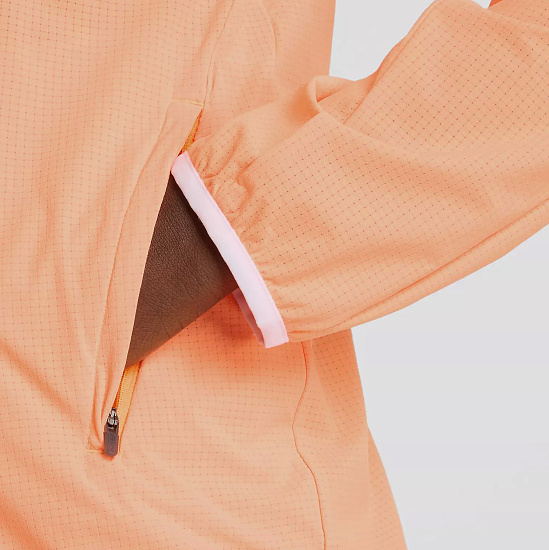 Куртка женская New Balance Ultra Light Half Zip Hot Mango - Фото 7 большая