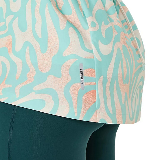 Куртка женская ASICS Road Lite-Show Packable Oasis Green/Multicolour - Фото 9 большая