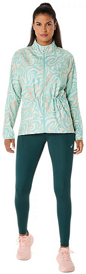 Куртка женская ASICS Road Lite-Show Packable Oasis Green/Multicolour - Фото 10 большая