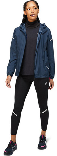Куртка женская ASICS Lite-Show French Blue Heather/Performance Black - Фото 2 большая