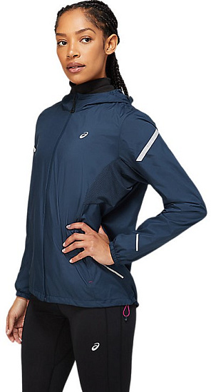 Куртка женская ASICS Lite-Show French Blue Heather/Performance Black - Фото 3 большая