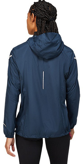 Куртка женская ASICS Lite-Show French Blue Heather/Performance Black - Фото 4 большая