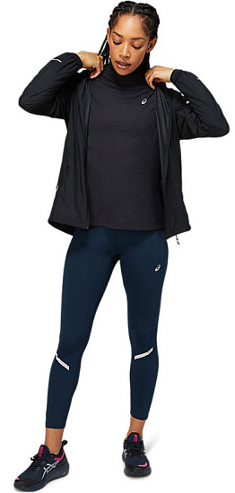 Куртка женская ASICS Lite-Show Black - Фото 2 большая