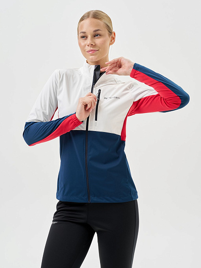 Куртка женская Nordski Pro Tour White/Deep/Red - Фото 4 большая