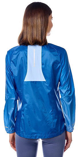 Куртка женская Mizuno Aero Federal Blue - Фото 4 большая