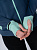 Куртка женская Mizuno Warmalite Hybrid Fz Wing Teal - Фото 14 малая