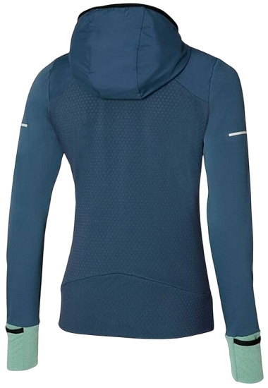 Куртка женская Mizuno Warmalite Hybrid Fz Wing Teal - Фото 2 большая