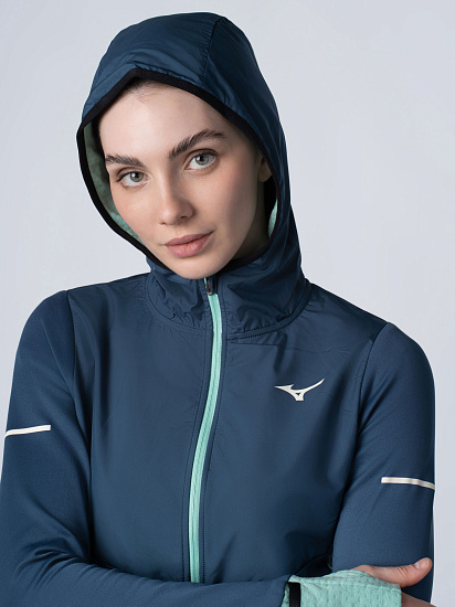 Куртка женская Mizuno Warmalite Hybrid Fz Wing Teal - Фото 11 большая