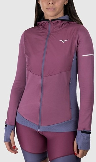 Куртка женская Mizuno Warmalite Hybrid Fz Violet Quartz - Фото 2 большая