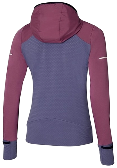 Куртка женская Mizuno Warmalite Hybrid Fz Violet Quartz - Фото 4 большая