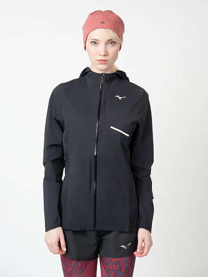Куртка женская Mizuno Waterproof 20K Er Black - Фото 3 большая