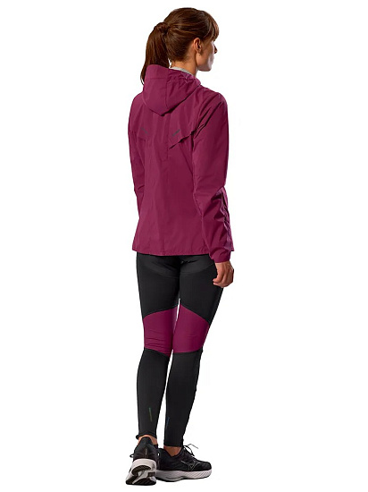 Куртка женская Mizuno Tech Thermal Charge Dark purple - Фото 10 большая