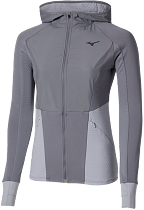 Куртка женская Mizuno Active Warm Hybrid Fz Quicksilver
