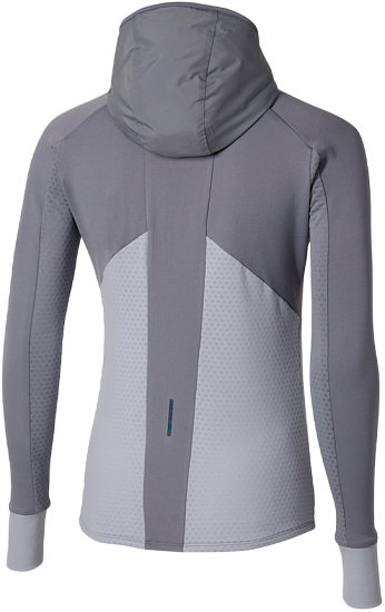 Куртка женская Mizuno Active Warm Hybrid Fz Quicksilver - Фото 2 большая