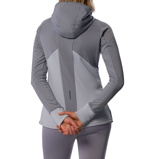 Куртка женская Mizuno Active Warm Hybrid Fz Quicksilver - Фото 4 большая