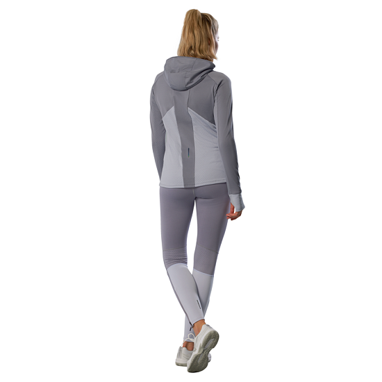 Куртка женская Mizuno Active Warm Hybrid Fz Quicksilver - Фото 8 большая