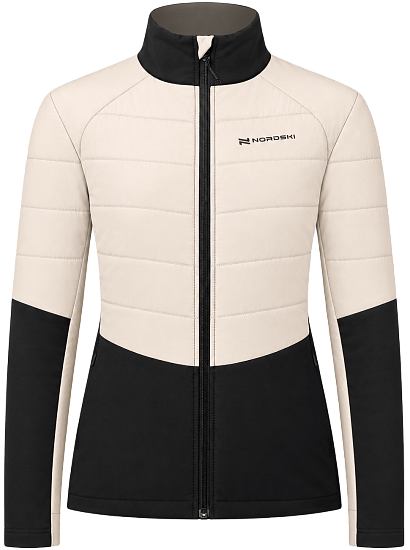Куртка женская Nordski Hybrid Pro 2.0 Black/Beige - Фото 1 большая