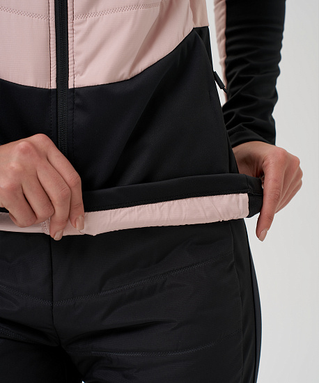 Куртка женская Nordski Hybrid Pro 2.0 Black/Soft Pink - Фото 6 большая