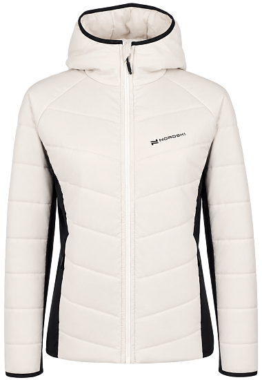 Куртка женская Nordski Hybrid Warm 3.0 Beige/Black - Фото 1 большая
