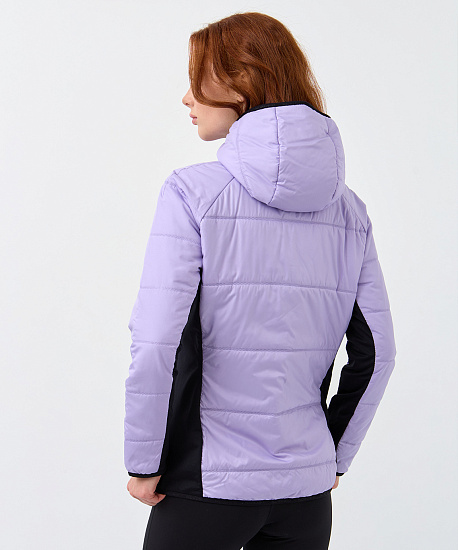 Куртка женская Nordski Hybrid Warm 2.0 Lavender/Black - Фото 4 большая