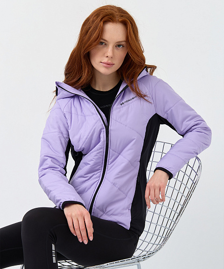 Куртка женская Nordski Hybrid Warm 2.0 Lavender/Black - Фото 10 большая
