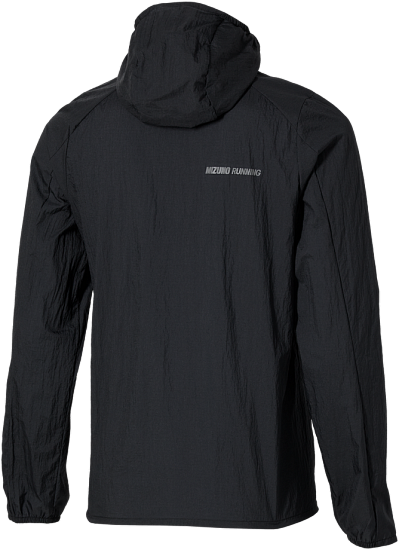 Куртка женская Mizuno Tech Light Hooded Black - Фото 2 большая