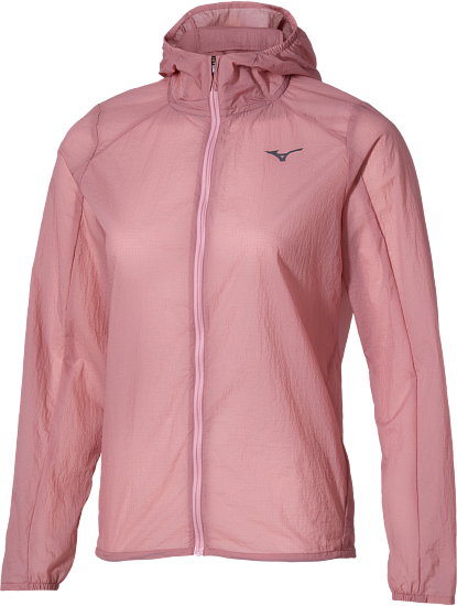 Куртка женская Mizuno Tech Light Hooded Rose Elegance - Фото 1 большая