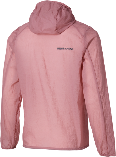 Куртка женская Mizuno Tech Light Hooded Rose Elegance - Фото 2 большая