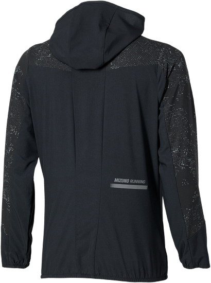 Куртка женская Mizuno Active Alpha Hooded Black - Фото 2 большая