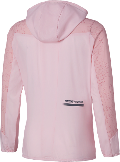 Куртка женская Mizuno Active Alpha Hooded Pinkesque - Фото 2 большая