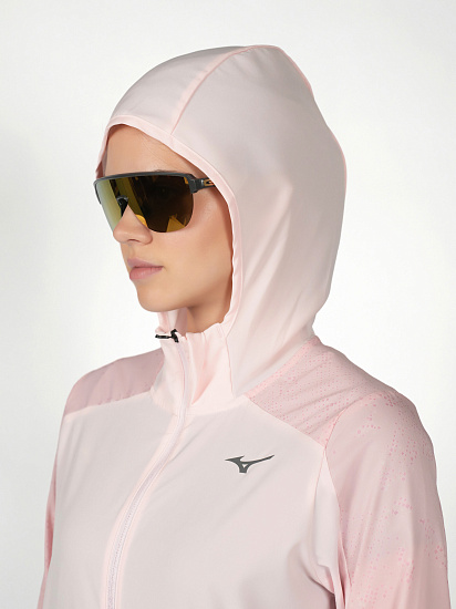 Куртка женская Mizuno Active Alpha Hooded Pinkesque - Фото 7 большая