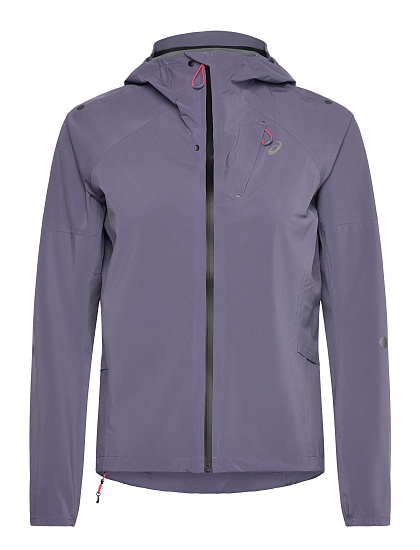 Куртка женская ASICS Metarun Waterproof Greyish Purple - Фото 1 большая